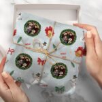 Miniaturansicht von Geschenkpapier Blätter mit personalisiertem Foto und Text
