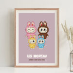 Affiche Labubu avec Noms et Texte personnalisé Vignette de Affiche Labubu avec Noms et Texte personnalisé