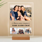Vignette de Plaque collage photo avec textes personnalisée