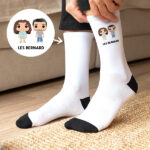 Chaussettes Funkos avec texte personnalisées Vignette de Chaussettes Funkos avec texte personnalisées
