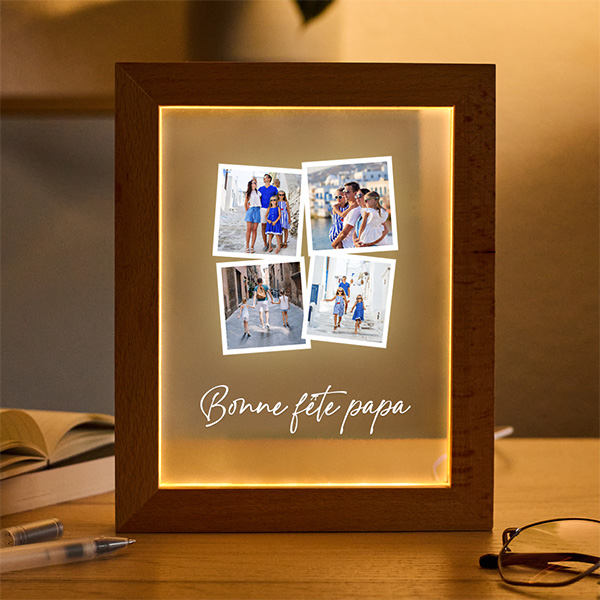 Lampe Polaroid avec photos personnalisée
