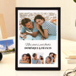 Vignette de Plaque collage photo avec textes personnalisée