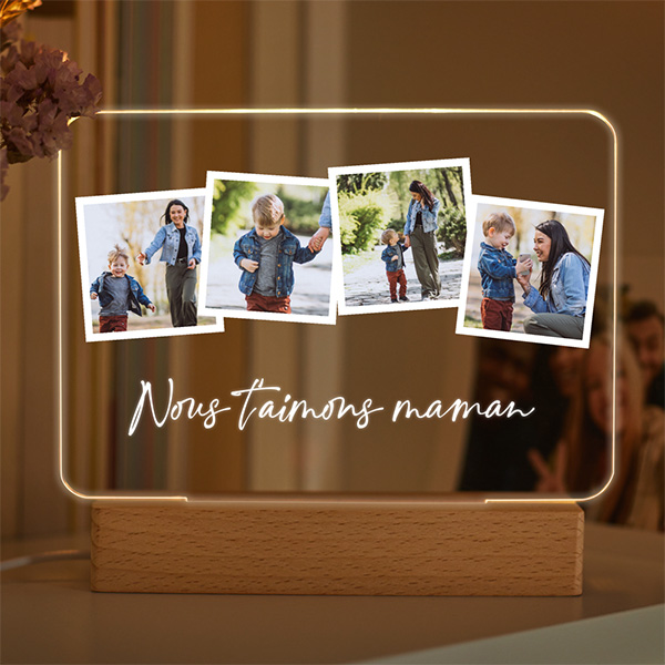 Lampe Polaroid avec photos personnalisée
