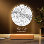 Vignette de Lampe Carte Céleste personnalisée