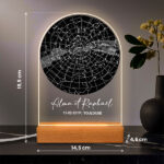 Vignette de Lampe Carte Céleste personnalisée