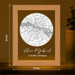 Vignette de Lampe Carte Céleste personnalisée