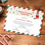 Vignette de Poupée Lutin Décoratif de Noël avec Certificat d’Adoption et Prénom personnalisé