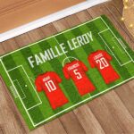 Vignette de Paillasson Équipe de Football Famille personnalisé