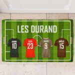 Vignette de Paillasson Équipe de Football Famille personnalisé