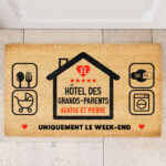 Paillasson Hôtel Grands-Parents personnalisé Vignette de Paillasson Hôtel Grands-Parents personnalisé