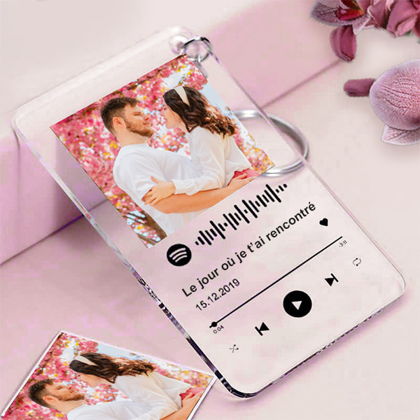 Porte-clés Spotify personnalisé