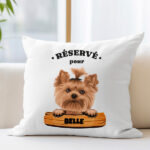 Coussin Panneau avec Nom de l’Animal de Compagnie personnalisé Vignette de Coussin Panneau avec Nom de l’Animal de Compagnie personnalisé