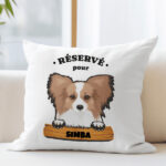 Vignette de Coussin Panneau avec Nom de l’Animal de Compagnie personnalisé