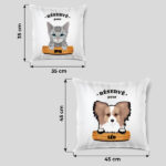 Vignette de Coussin Panneau avec Nom de l’Animal de Compagnie personnalisé