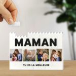 Puzzle de Blocs Maman avec Quatre Photos et Texte Personnalisé Vignette de Puzzle de Blocs Maman avec Quatre Photos et Texte Personnalisé