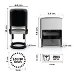 Vignette de Tampon pour vêtements pour enfants avec nom et dessin personnalisé