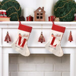 Vignette de Chaussette de Noël personnalisée avec Initiales et Prénoms