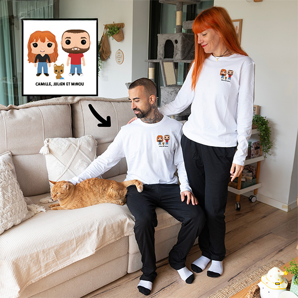 Pyjama Funkos été ou hiver avec prénoms personnalisé
