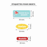 Vignette de Étiquettes adhésives enfant pour objets personnalisées