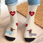 Vignette de Chaussettes Petit Chien personnalisées avec prénom