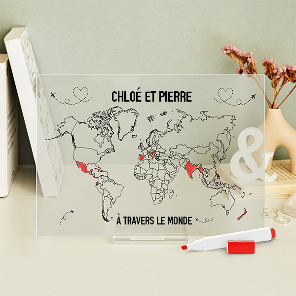 Plaque Voyageurs avec Feutre et Textes personnalisée