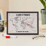 Vignette de Plaque Voyageurs avec Feutre et Textes personnalisée