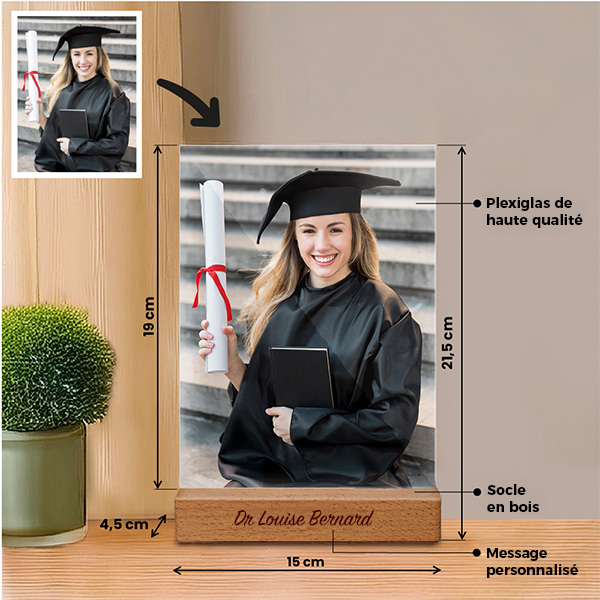 Plaque ou Lampe avec Votre Photo personnalisée