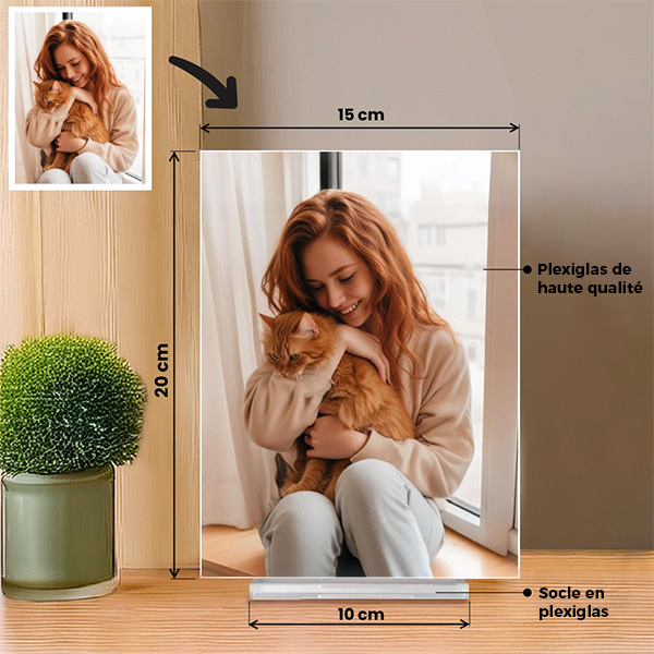 Plaque ou Lampe avec Votre Photo personnalisée