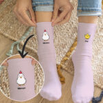 Chaussettes Poussins avec Prénoms personnalisés Vignette de Chaussettes Poussins avec Prénoms personnalisés