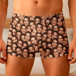 Boxer personnalisé avec visages photo Vignette de Boxer personnalisé avec visages photo