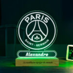 Vignette de Lampe avec Écusson Paris Saint-Germain (PSG) personnalisée