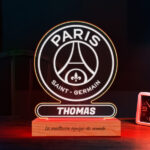 Vignette de Lampe avec Écusson Paris Saint-Germain (PSG) personnalisée