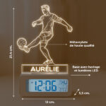 Vignette de Réveil lumineux Joueur de Football personnalisé