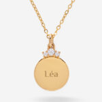 Collier avec Brillants Supérieurs et Texte personnalisé Vignette de Collier avec Brillants Supérieurs et Texte personnalisé