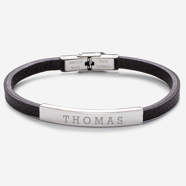 Bracelet Homme Simple avec Texte Personnalisé
