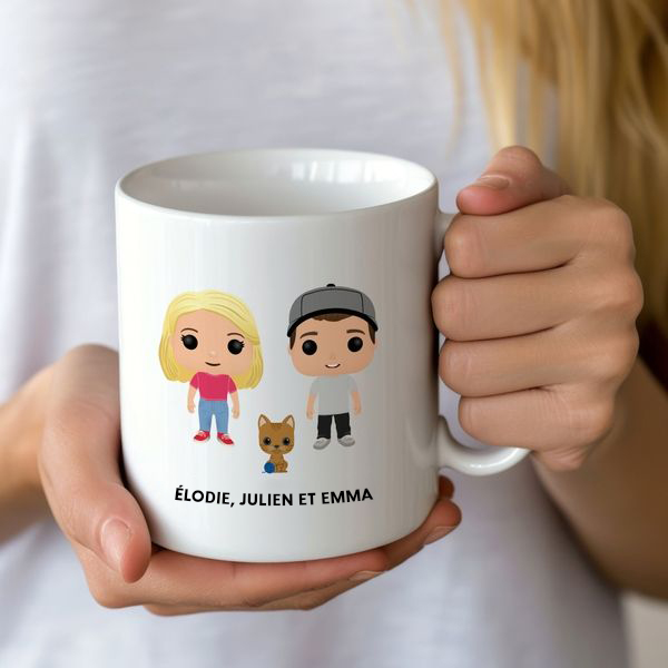 Tasse Funkos avec Texte personnalisée