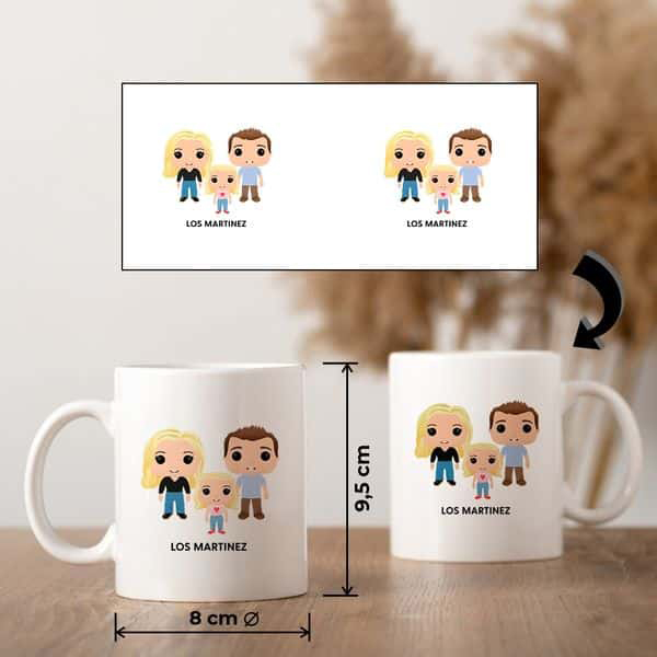 Tasse Funkos avec Texte personnalisée
