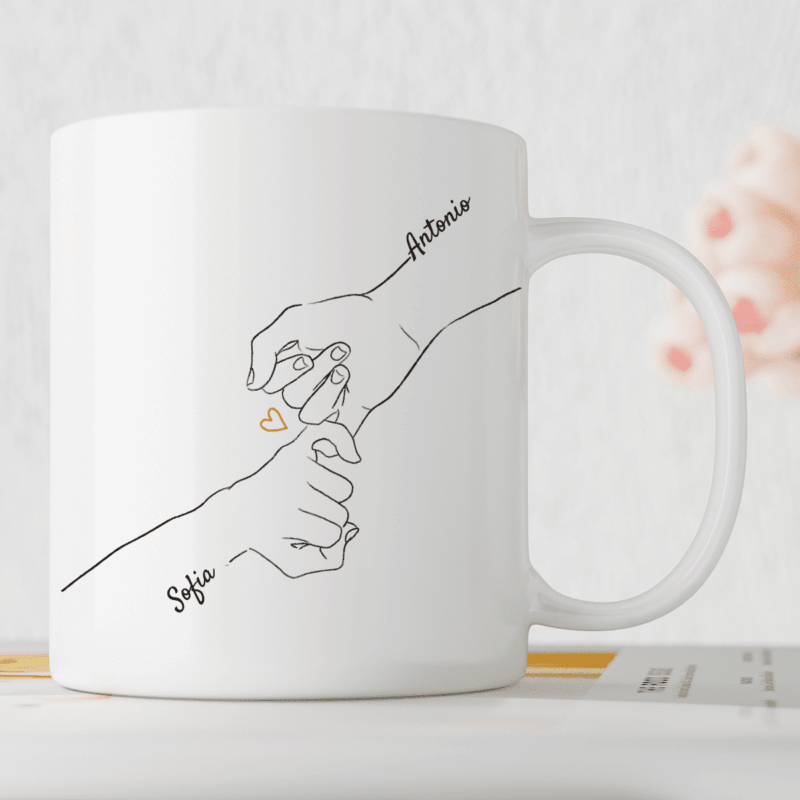 Mug Mains Unies avec Noms personnalisé