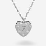 Vignette de Collier Cœur avec Strass et Texte personnalisé