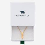 Vignette de Collier Bloc avec Texte personnalisé