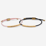 Vignette de Bracelet Femme Tressé avec Texte personnalisé