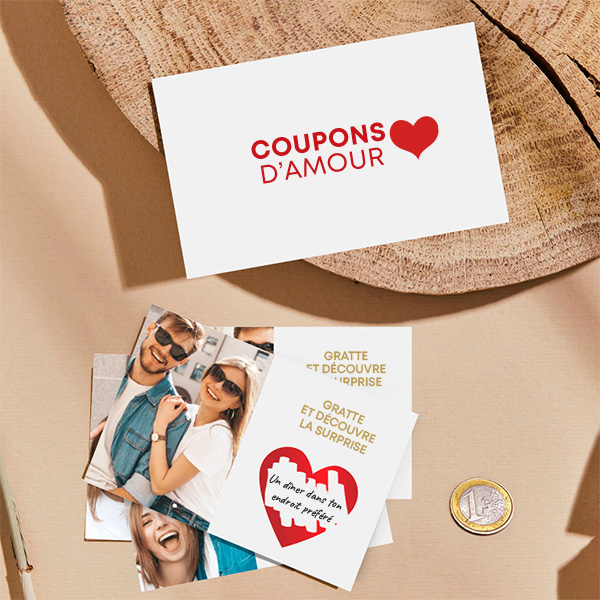 Cartes à gratter avec Messages Surprise personnalisées