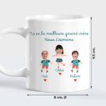 Vignette de Mug avec texte, prénoms et personnages avec photo personnalisés