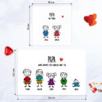 Vignette de Boîte de Douceurs Personnages avec Texte personnalisée