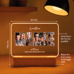 Vignette de Lampe Mamie avec photos et textes personnalisés