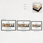 Vignette de Affiche Famille avec photos et textes personnalisés