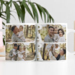 Vignette de Tasse Papa avec 4 Photos personnalisée