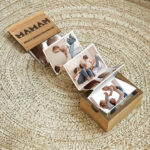 Vignette de Boîte Photos Accordéon Maman Cœurs avec Texte personnalisée