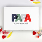 Vignette de Boîte de Douceurs Papa Colorée personnalisée