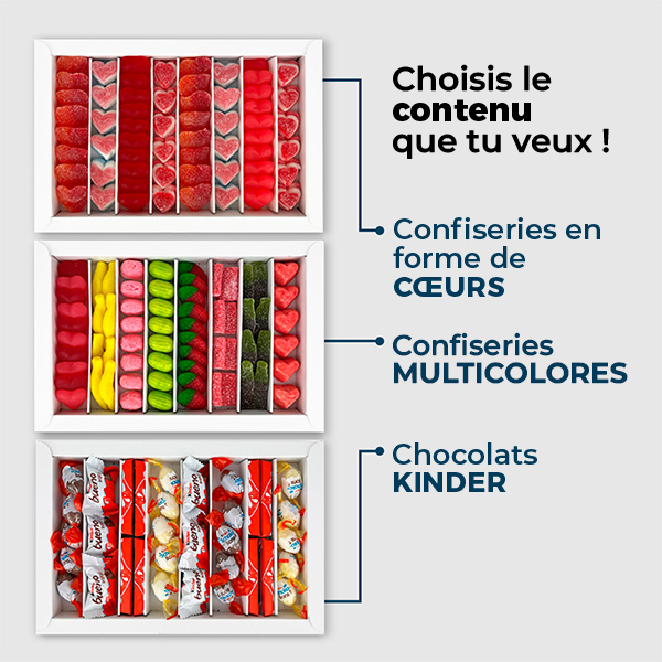 Boîte de Douceurs Papa Colorée personnalisée
